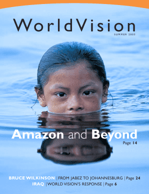 Amazon and Beyond Worldvision  Form