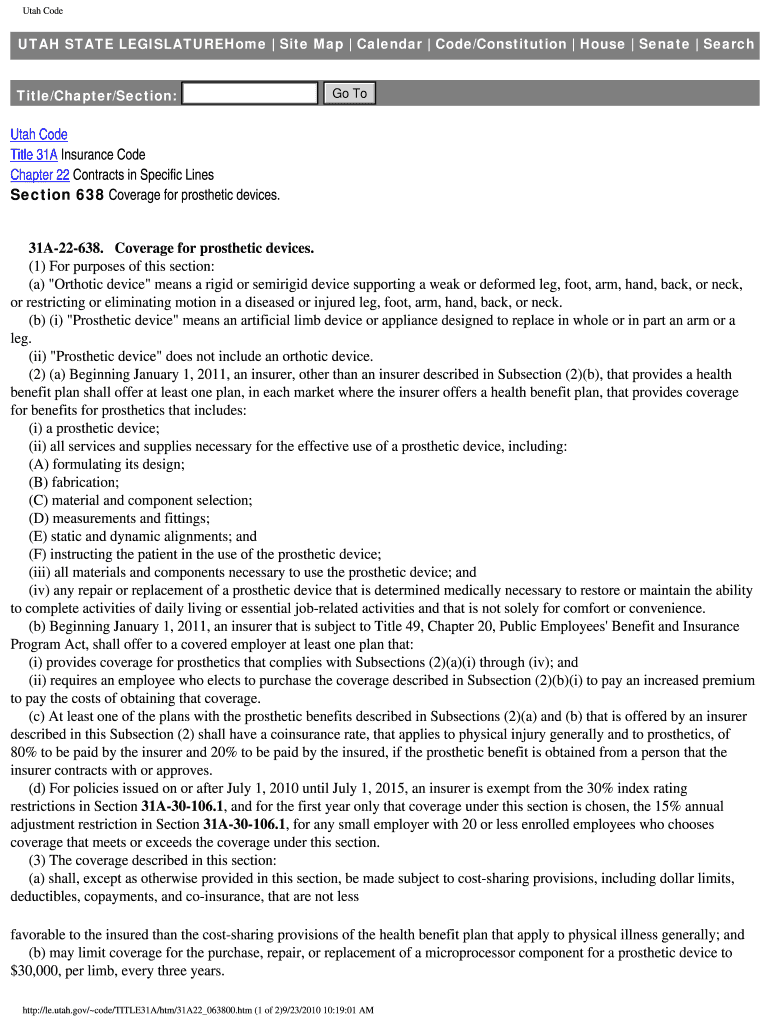 Utah Code Amputee Coalition Amputee Coalition  Form