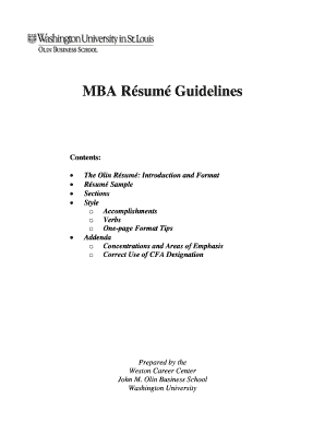 Mccombs Resume Template 2009