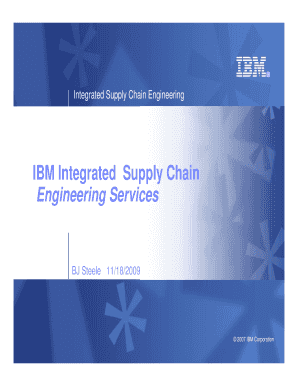 Integrated Supply Chain Engineering  Form