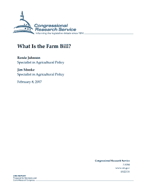 What is the Farm Bill  Form