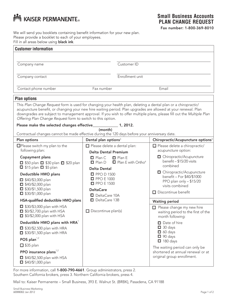 Jan Plan Change Request Form Lisi