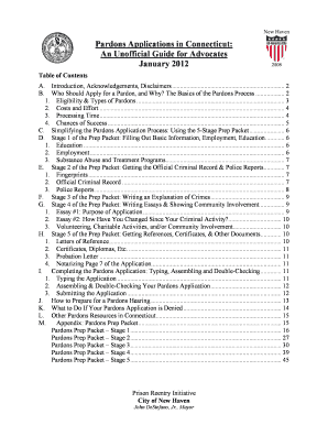 Ct Pardon Online Application  Form