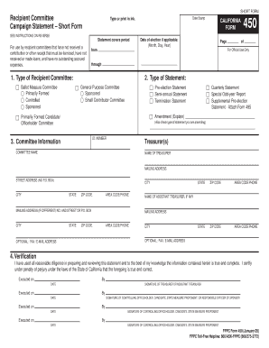 Who Uses Form 450