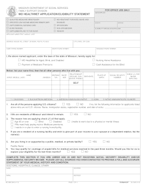 Mo Healthnet Address  Form