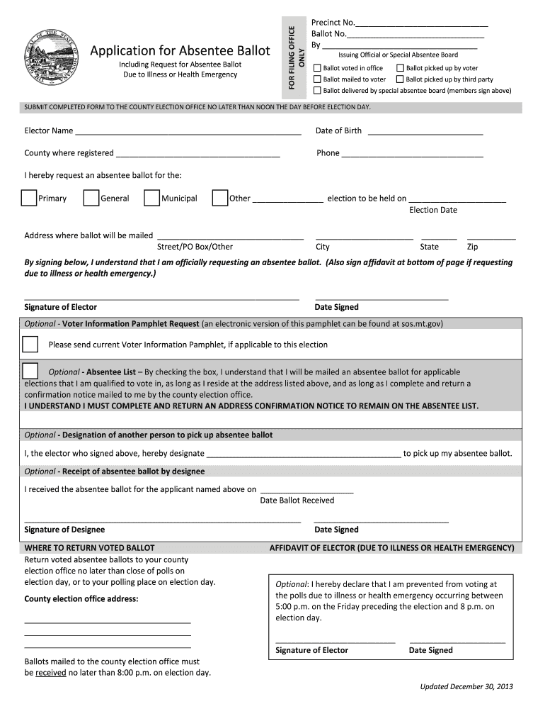 For FILING OFFICE ONLY Longdistancevoter  Form