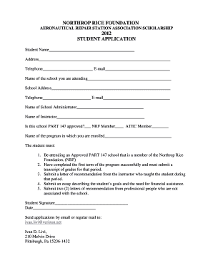 NORTHROP RICE FOUNDATION  Form