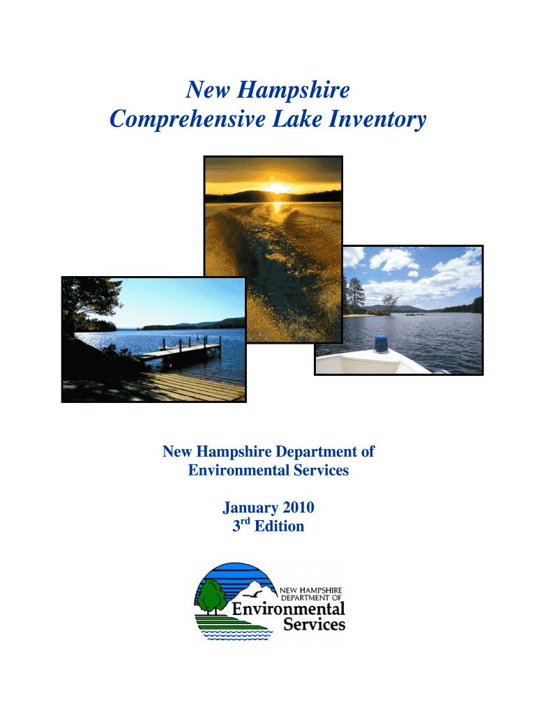 Comprehensive Lake Inventory  New Hampshire Department of    Des Nh  Form