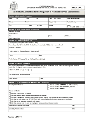 Opwdd Application Form