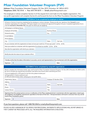 Pfizer Pvp Application Form