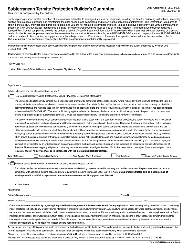  99a and 99b Forms 2008-2024