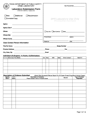 Forms Used by Dps