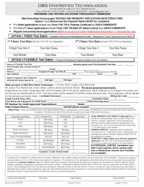  D & S Diversified Form 1402 Tn 2012