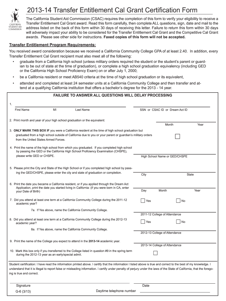  G6 Form Cal Grant 2013-2024