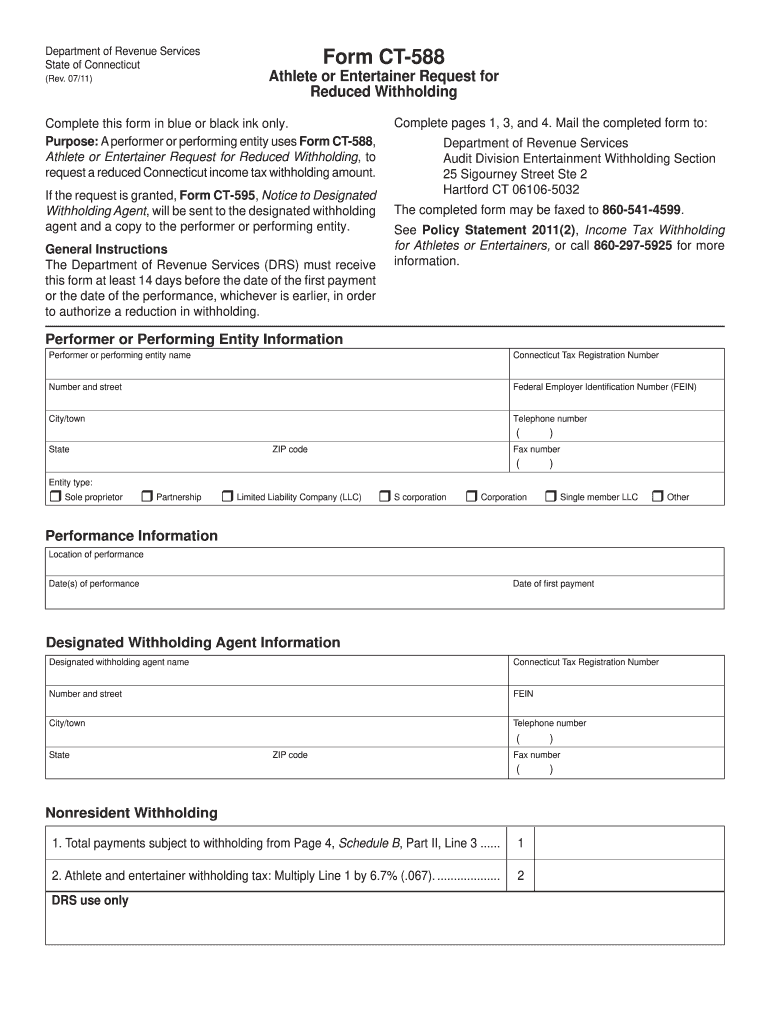  Form Ct 588 2019-2024