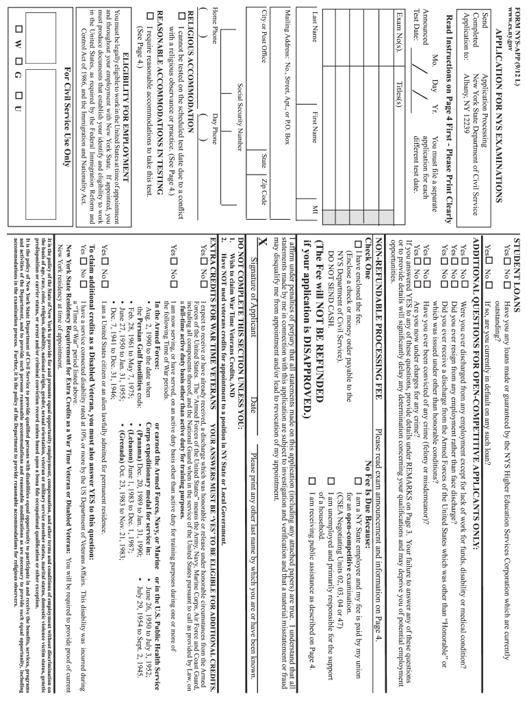  Form Nys App 715 L 2013