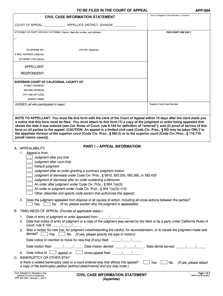  App 004  Form 2011