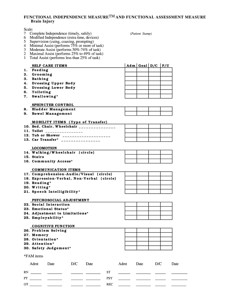 Fim Scale PDF  Form