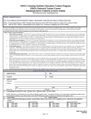 Osha Form 4 50 10