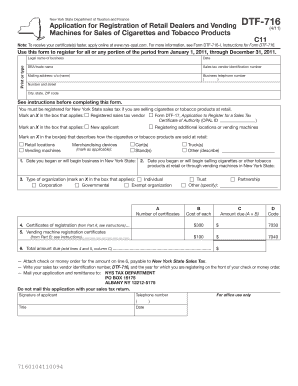 Dtf 716  Form