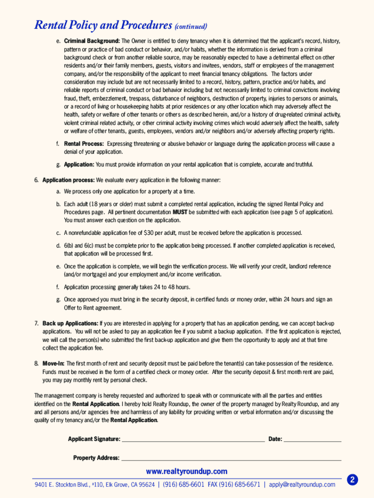 Realty Roundup  Form