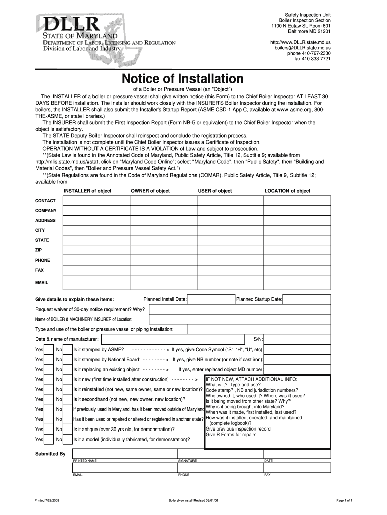  Md Form 1 for 1919 2008