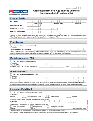 Salary Account Conversion Form Hdfc