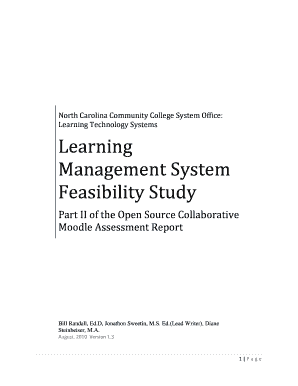 Feasibility Study of Learning Management System  Form