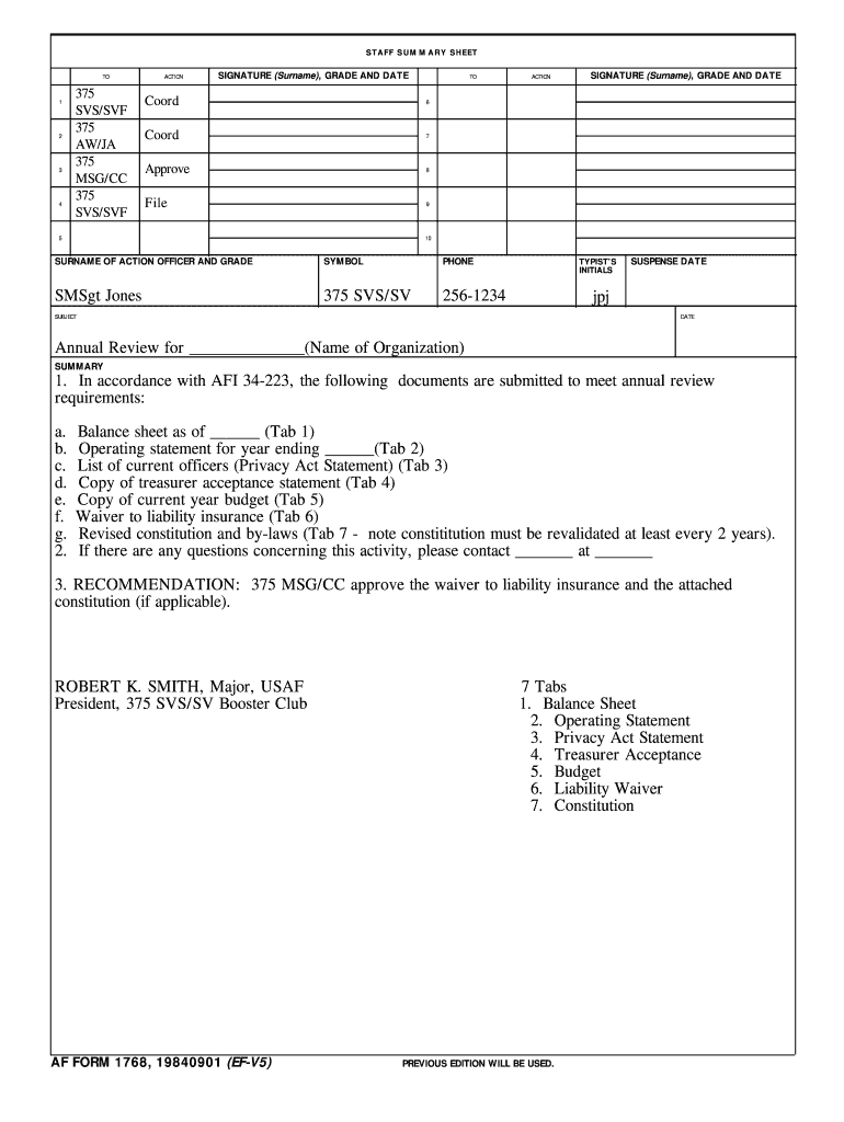 Af 1768  Form