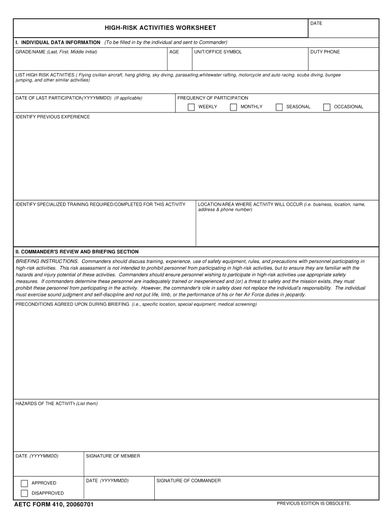  Aetc Form 410 2006-2024