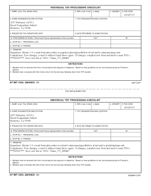 Af Form 4334