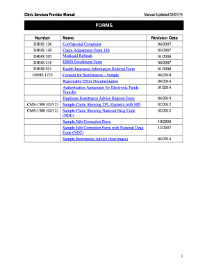 Sc Dhhs Forms