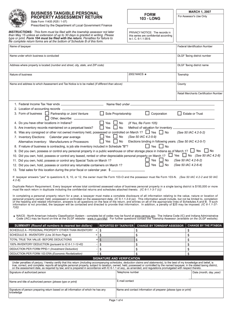  Tennessee Tangible Personal Property Schedule Form 2020