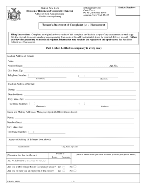 Dhcr Complaint Forms