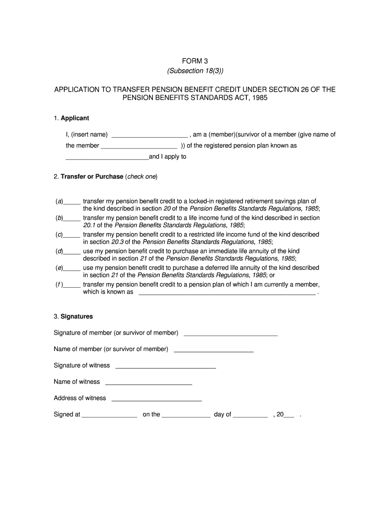 Form 3 Subsection 18 3