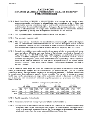 Form Tax020