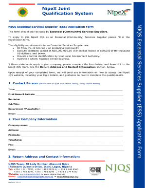 Nipex Renewal Form