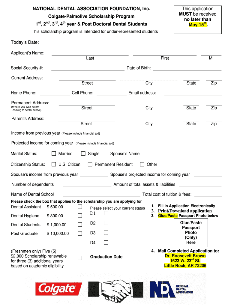 NATIONAL DENTAL ASSOCIATION FOUNDATION, Inc Colgate    Thendafoundation  Form