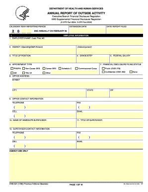 Hhs 521  Form
