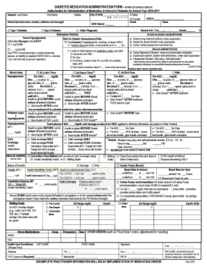 Template for Diabetes Care in the Office  Form