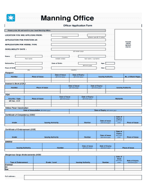 Maersk Application Form