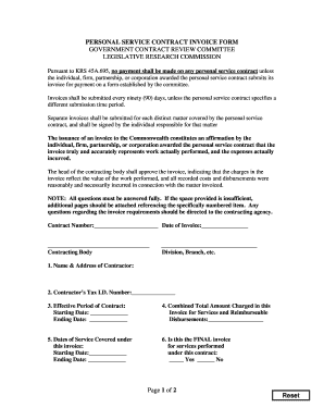 Psc Invoice Form