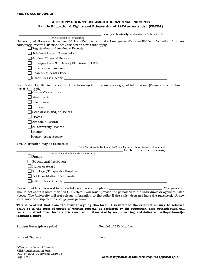  University Authorization 2008-2024