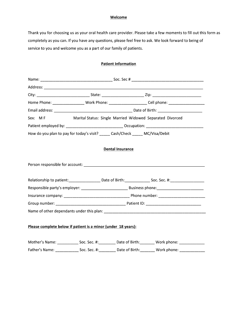 Dental Routing Slip Template  Form