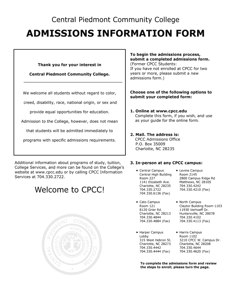 Cpcc Email  Form