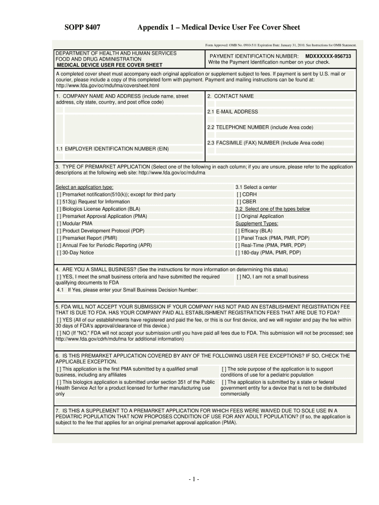  Sopp Online Form 2007-2024