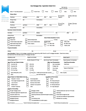 Iowa Mortgage Help Intake Form