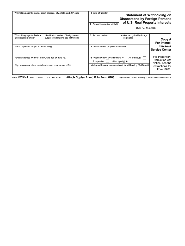 Form 8288A Rev January  Realtor