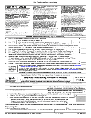 W4 Oklahoma  Form