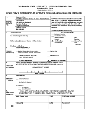 California W9 Form